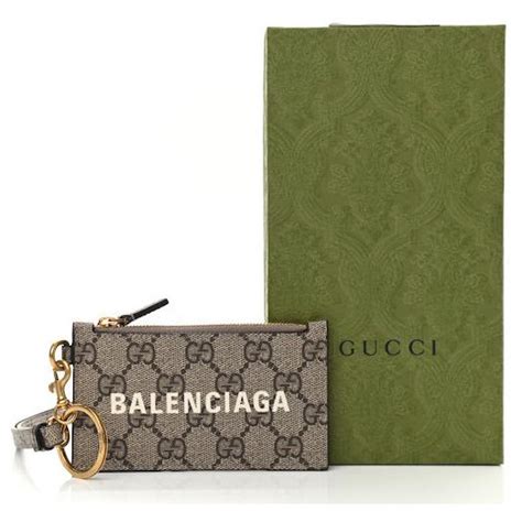 gucci x balenciaga card case|Gucci Balenciaga hat.